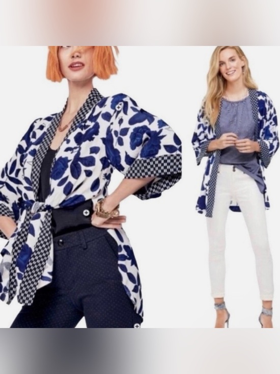 CAbi Jackets & Blazers - Cabi Botanical floral kimono jacket
